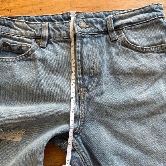 7 For All Mankind Kids Distressed Denim Bermuda Shorts Size 10 Tween - Picture 5 of 8